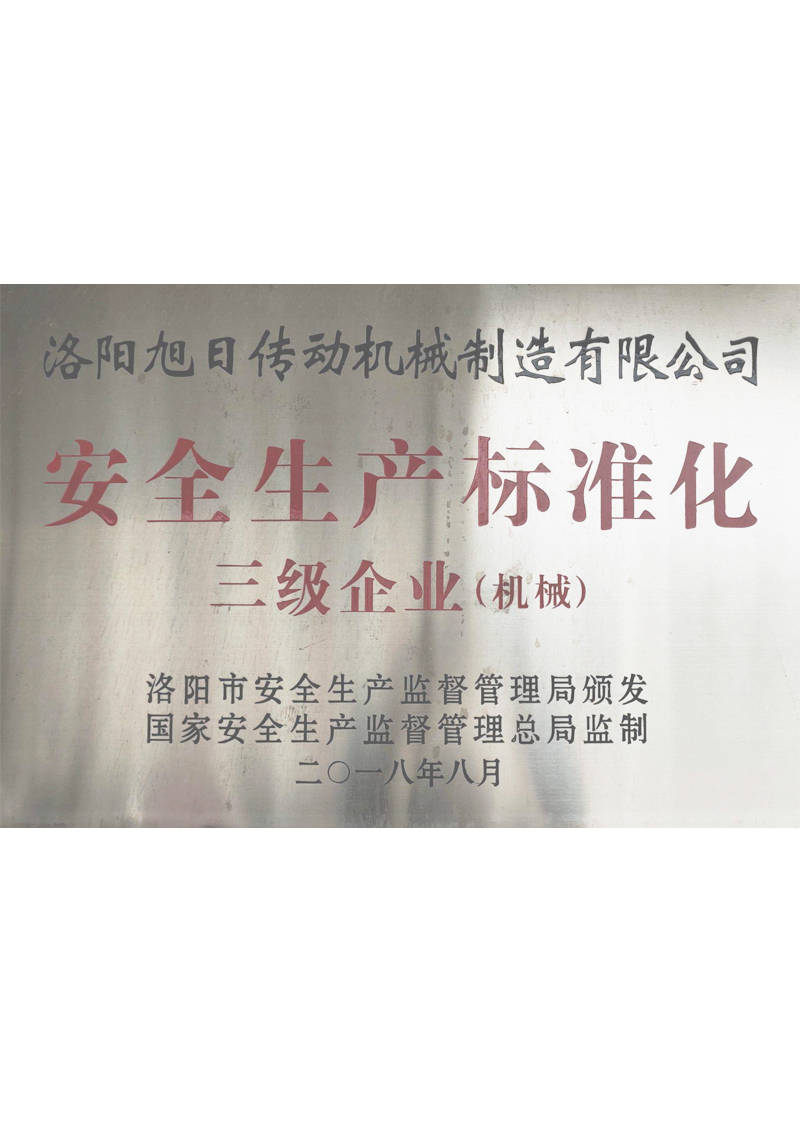 安全生產(chǎn)標(biāo)準(zhǔn)化三級(jí)企業(yè)